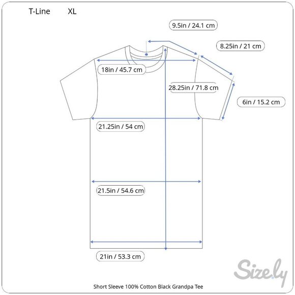 T-Line Short Sleeve 100% Cotton Black Tee GREAT DADS GET PROMOTED TO GRANDPA XL - Picture 6 of 6